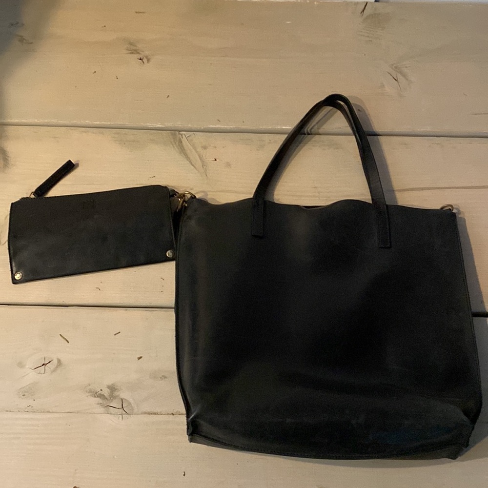 Biba Black Leather Tote - Picture 4 of 11